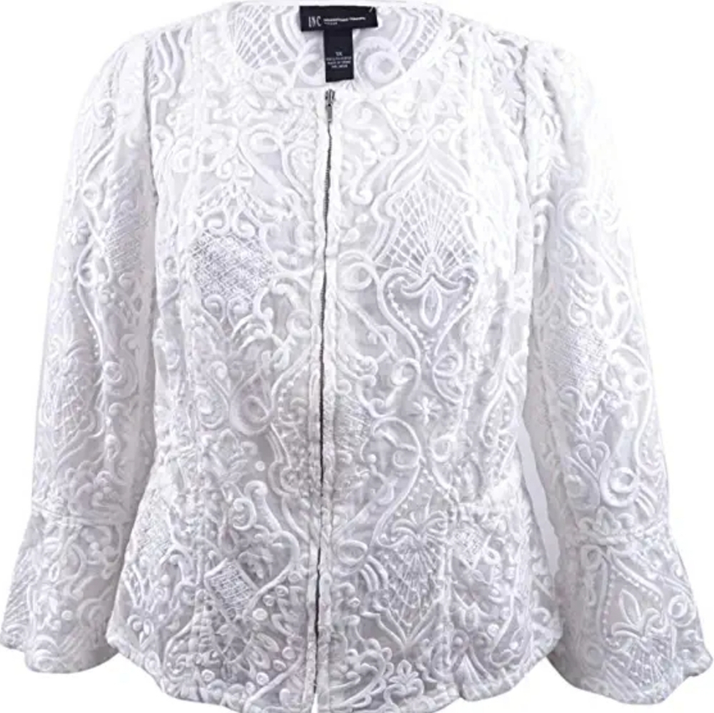 INC International Concept  jacket  embroidered 3X